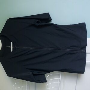 Seafolly Rash Guard Full Zip Swim Surf Top Short Sleeve